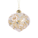 IVORY EMBELLISHED FOLIAGE ONION BAUBLE - Pure Apotheca
