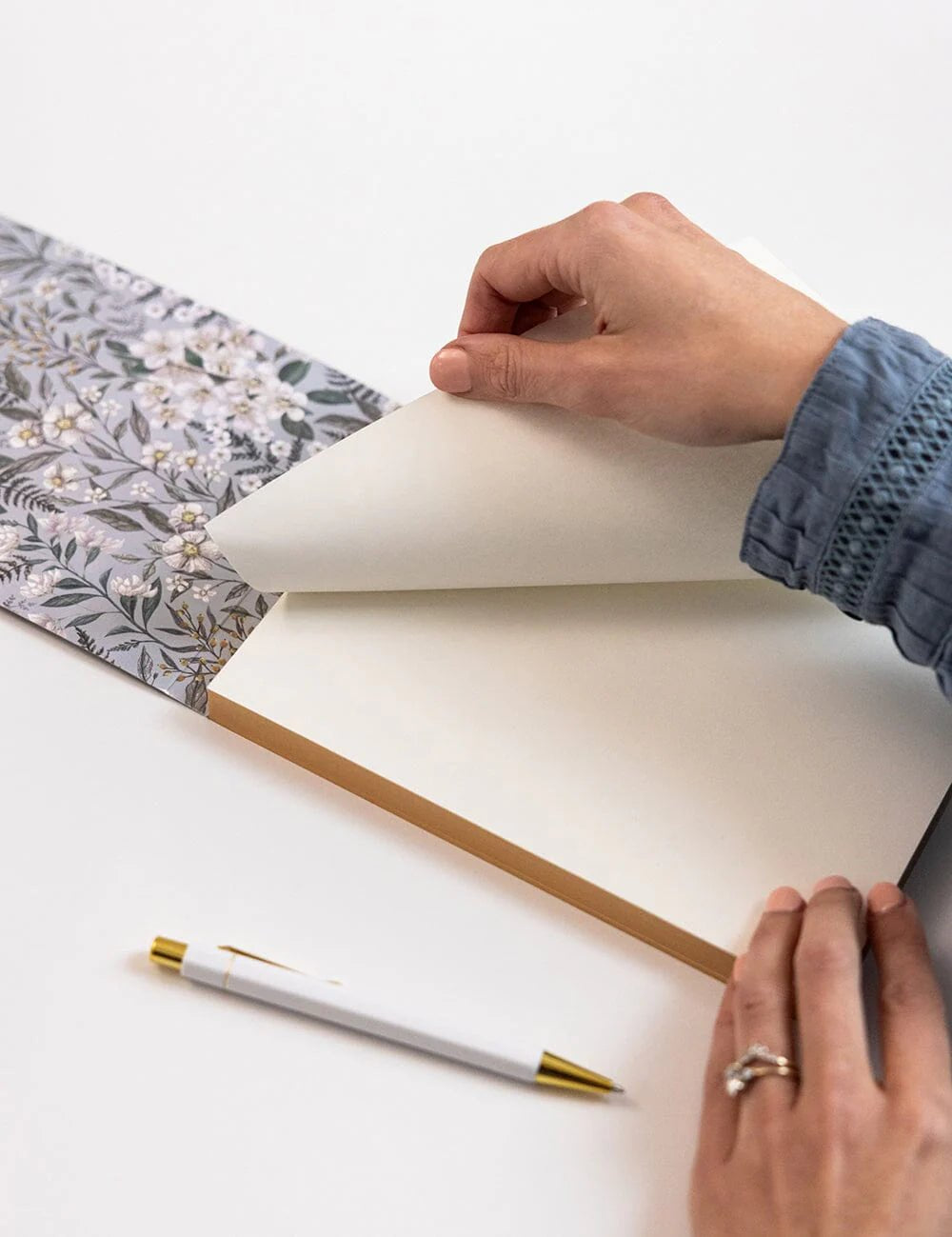 Ivory Garden Notepad Desktop Jotter - Pure Apotheca
