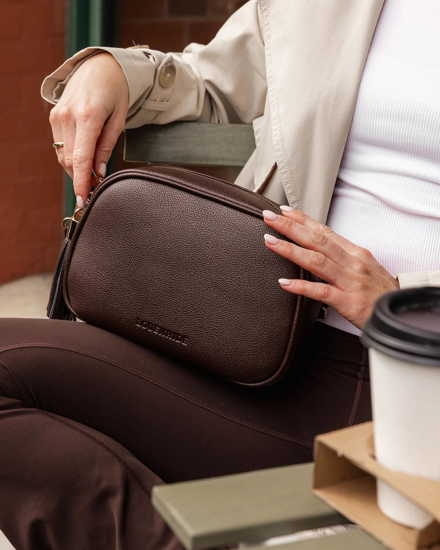 Jacinta Gia Crossbody Bag Chocolate - Pure Apotheca