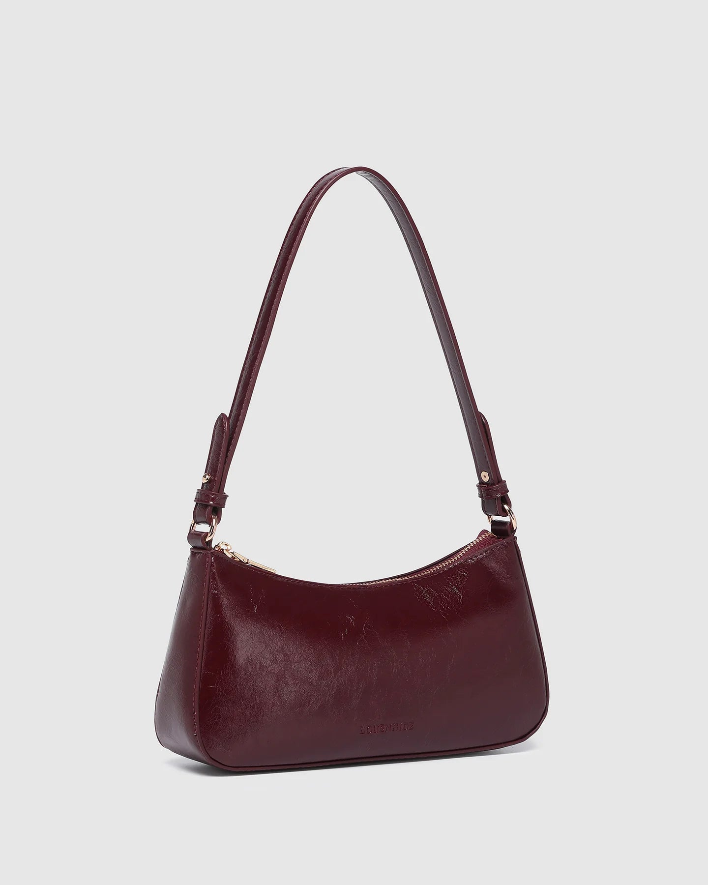 Jacqueline Shoulder Bag Burgundy Patent - Pure Apotheca