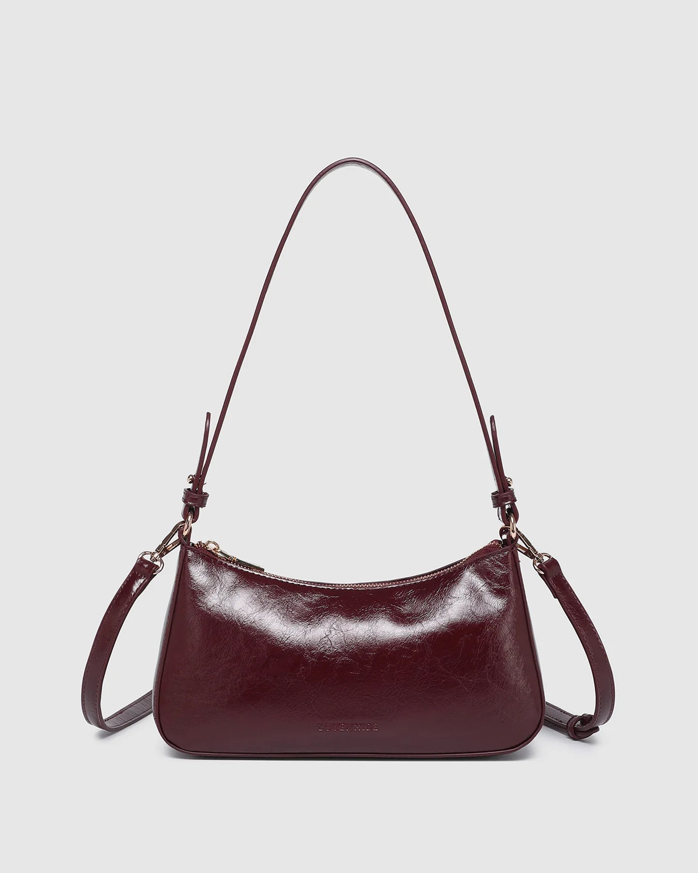 Jacqueline Shoulder Bag Burgundy Patent - Pure Apotheca