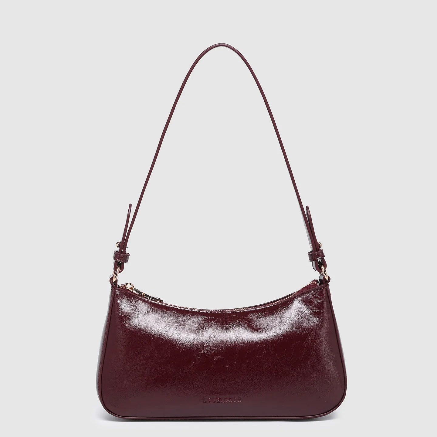 Jacqueline Shoulder Bag Burgundy Patent - Pure Apotheca