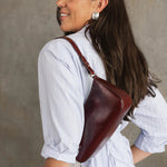 Jacqueline Shoulder Bag Burgundy Patent - Pure Apotheca
