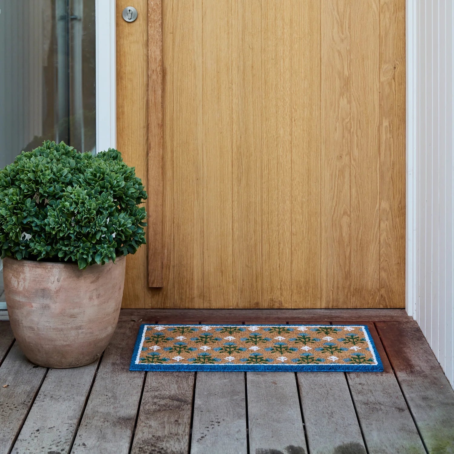 JAIPUR BLUE/GREEN DOORMAT 45X75CM - Pure Apotheca