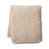 Jarah Knitted Throw Oat 140x175cm - Pure Apotheca