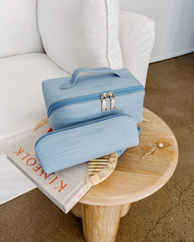 Jayne Makeup Bag Pale Blue - Pure Apotheca