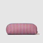 Jayne Stripe Makeup Bag Red/Sky Blue - Pure Apotheca