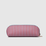 Jayne Stripe Makeup Bag Red/Sky Blue - Pure Apotheca