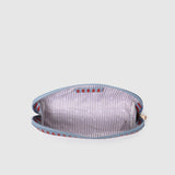 Jayne Stripe Makeup Bag Red/Sky Blue - Pure Apotheca