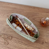 Jayne Woven Makeup Bag Sage Green - Pure Apotheca