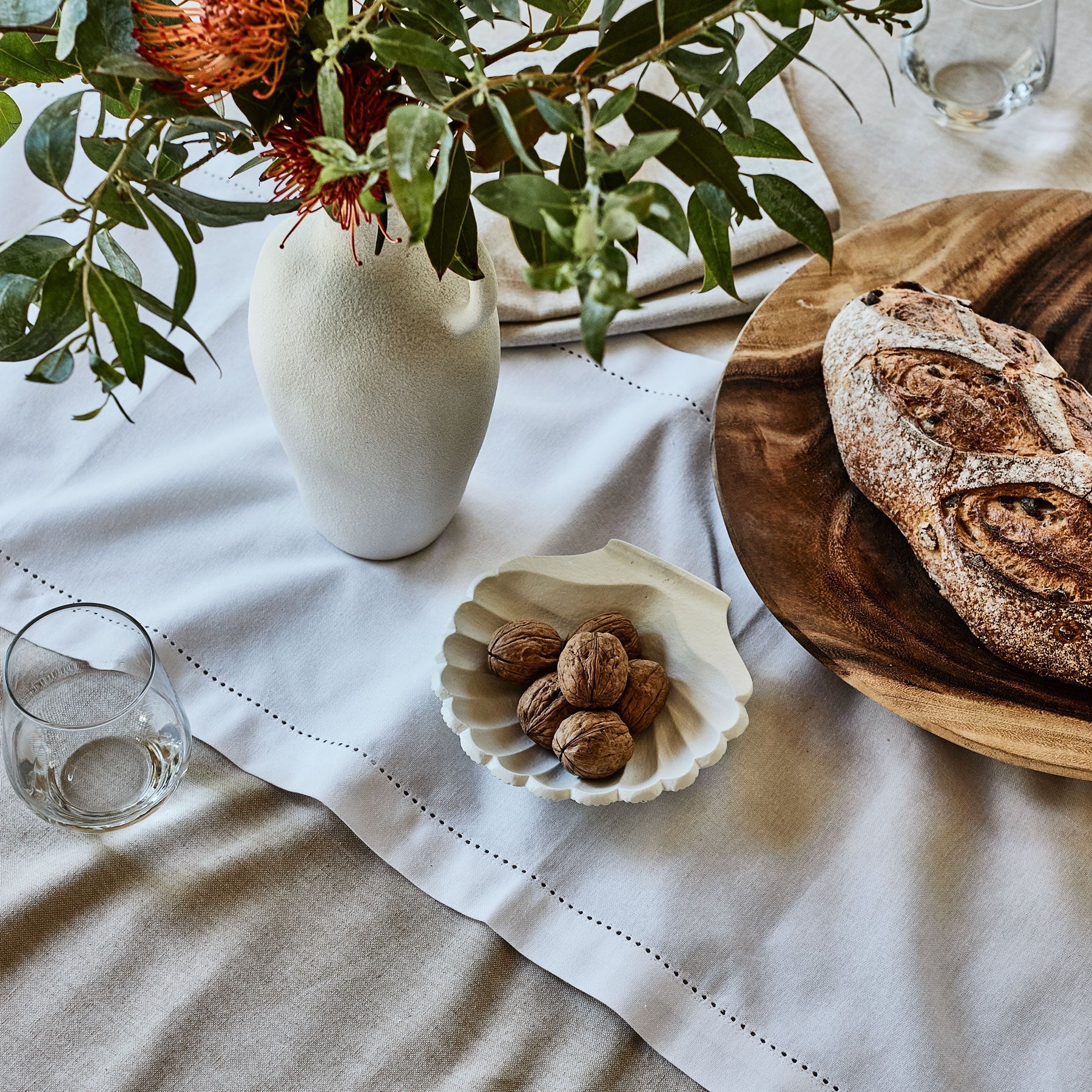 JETTY OATMEAL TABLECLOTH 150X230CM - Pure Apotheca