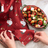 Jingle Bells Linen Teatowel - Pure Apotheca