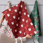 Jingle Bells Linen Teatowel - Pure Apotheca