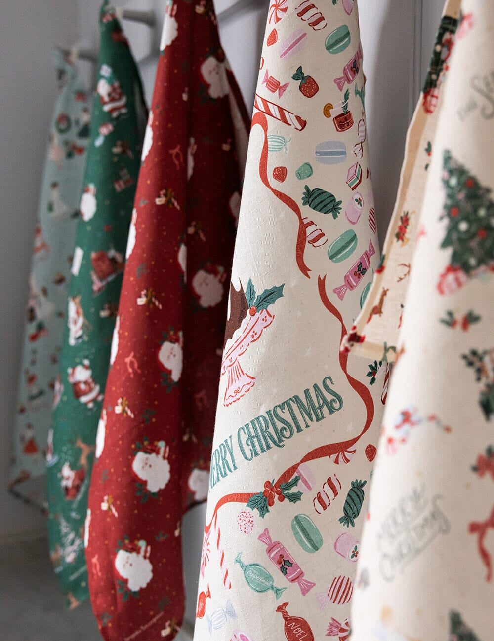Jingle Bells Linen Teatowel - Pure Apotheca
