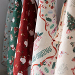 Jingle Bells Linen Teatowel - Pure Apotheca