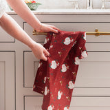 Jingle Bells Linen Teatowel - Pure Apotheca
