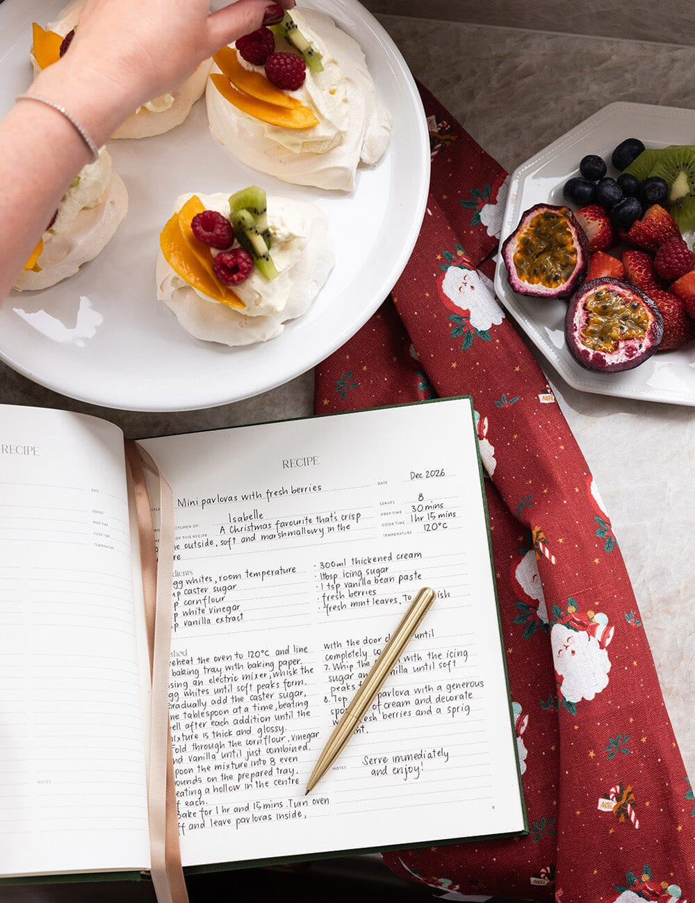 Jingle Bells Linen Teatowel - Pure Apotheca