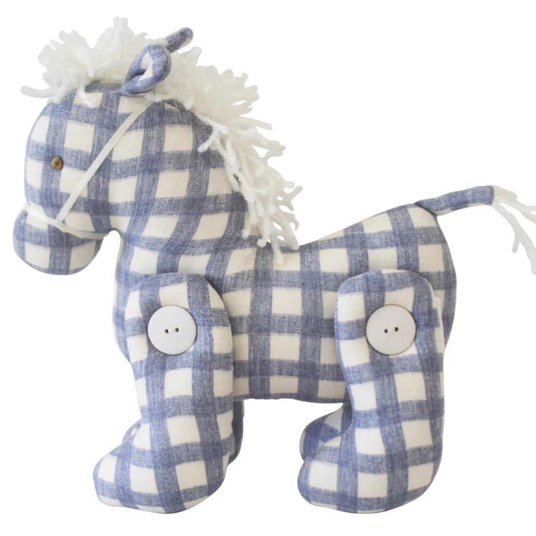 Jointed Pony Chambray Blue Check - Pure Apotheca