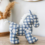 Jointed Pony Chambray Blue Check - Pure Apotheca