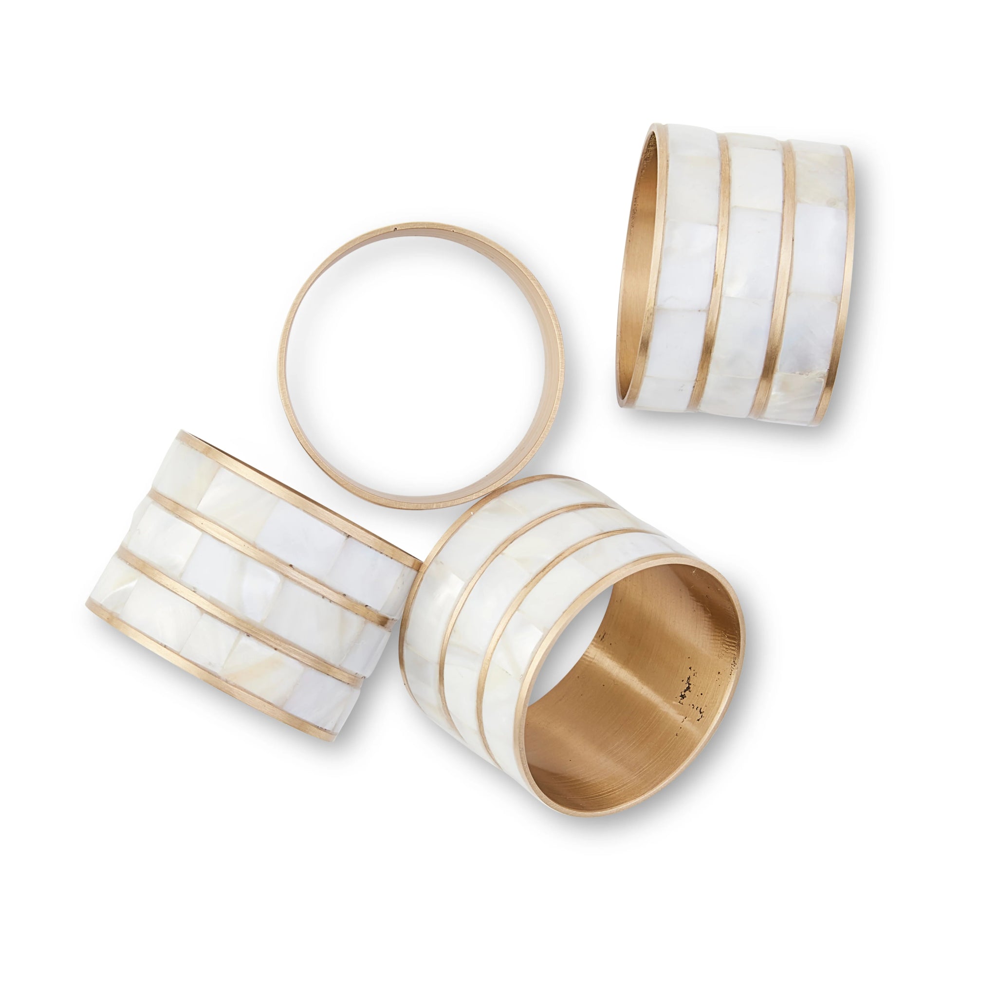 JOY MOTHER OF PEARL NAPKIN RING SET/4 - Pure Apotheca
