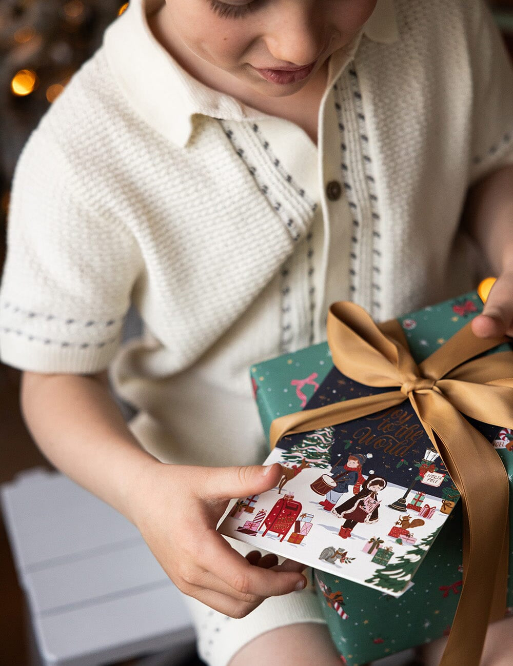 Joy to the World Children Christmas Card - Pure Apotheca