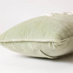 Joy To The World Sage Green Velvet Pillow - Pure Apotheca