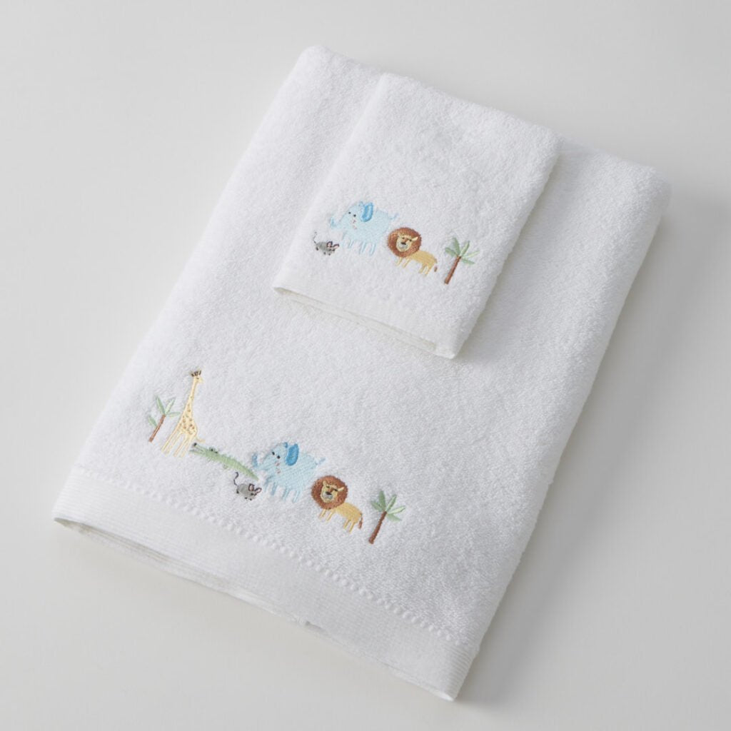Jungle Adventure Bath Towel & Face Washer in Organza Bag - Pure Apotheca