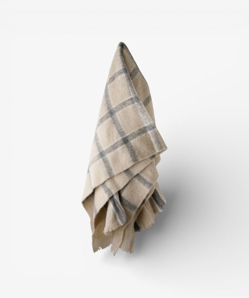 Juniper Check Throw Grey - Pure Apotheca
