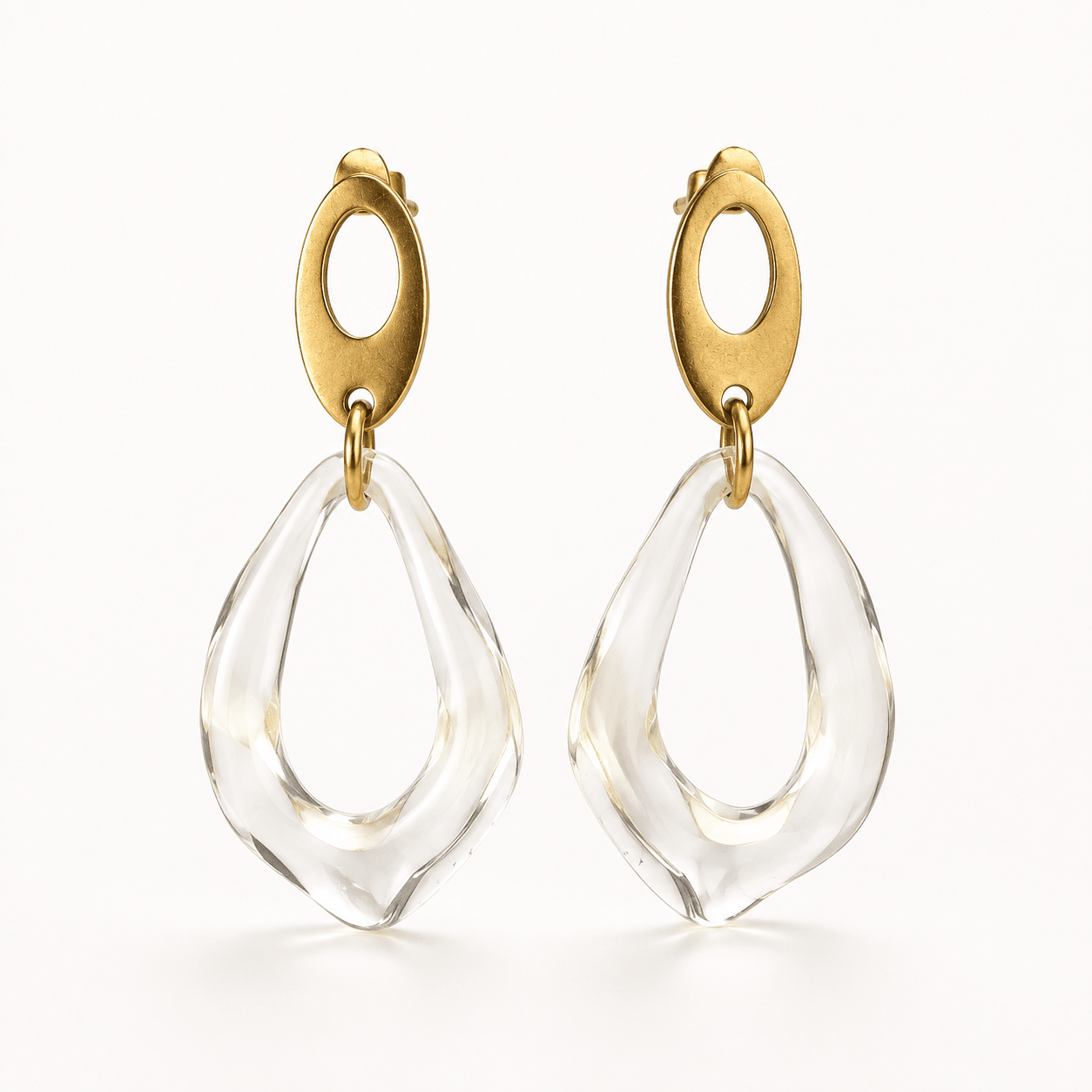Kandace Oval Drop Earrings - Pure Apotheca