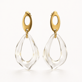 Kandace Oval Drop Earrings - Pure Apotheca