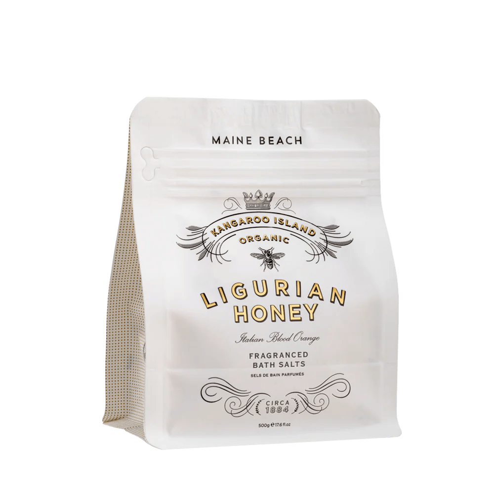 Kangaroo Island Ligurian Honey Bath Salts Pouch 500g - Pure Apotheca