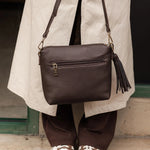 Kasey Crossbody Bag Chocolate - Pure Apotheca