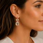 Kendall Double Crystal Drop Earrings - Pure Apotheca