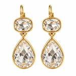 Kendall Double Crystal Drop Earrings - Pure Apotheca
