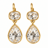 Kendall Double Crystal Drop Earrings - Pure Apotheca