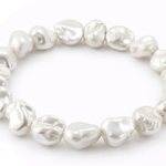 Keshi Natural Pearl Stretch Bracelet - Pure Apotheca