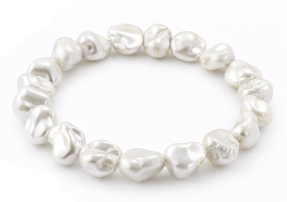 Keshi Natural Pearl Stretch Bracelet - Pure Apotheca