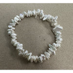Keshi Shell Pearl Stretch Bracelet - Pure Apotheca