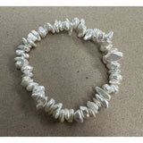 Keshi Shell Pearl Stretch Bracelet - Pure Apotheca