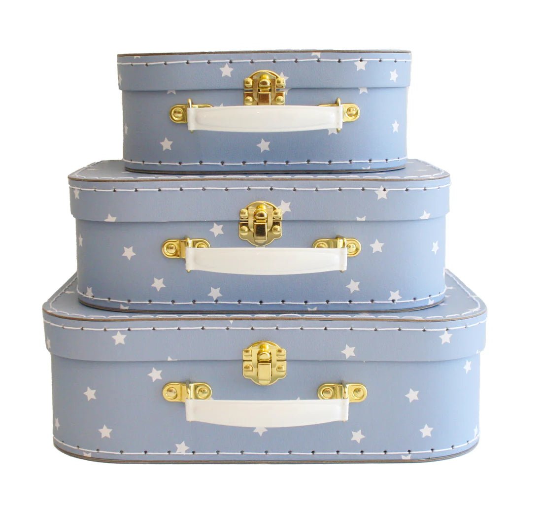 Kids Carry Case Set/3 - Blue Stars - Pure Apotheca