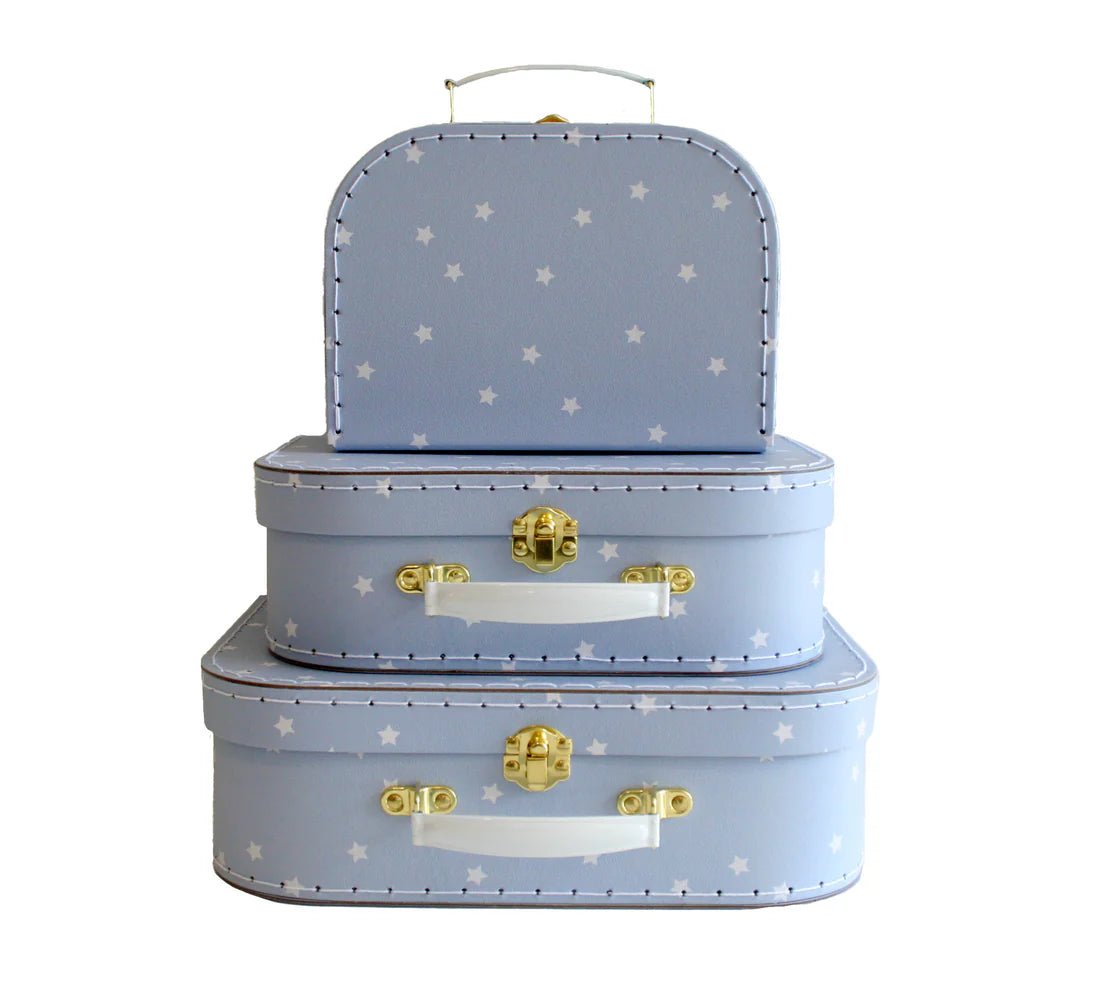 Kids Carry Case Set/3 - Blue Stars - Pure Apotheca