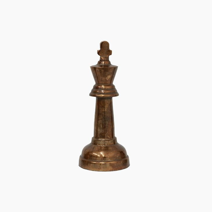 King Decorative Chess Piece Antique Brass - Pure Apotheca