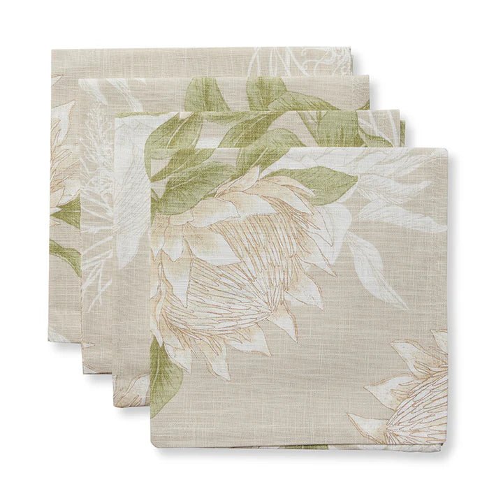 KING PROTEA NAPKIN SET/4 - Pure Apotheca