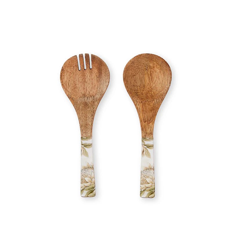 KING PROTEA SALAD SERVERS SET 9x24cm - Pure Apotheca