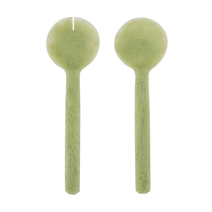 Kip Resin Salad Servers Set/2 Pistachio - Pure Apotheca