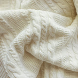 Knitted Baby Blanket White 120cm - Pure Apotheca