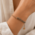 Knotted Crystal Gold Bracelet Smoke - Pure Apotheca