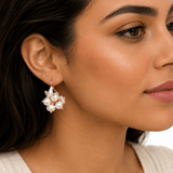 Kobie Keshi Pearl Cluster Drop Earrings - Pure Apotheca