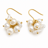 Kobie Keshi Pearl Cluster Drop Earrings - Pure Apotheca