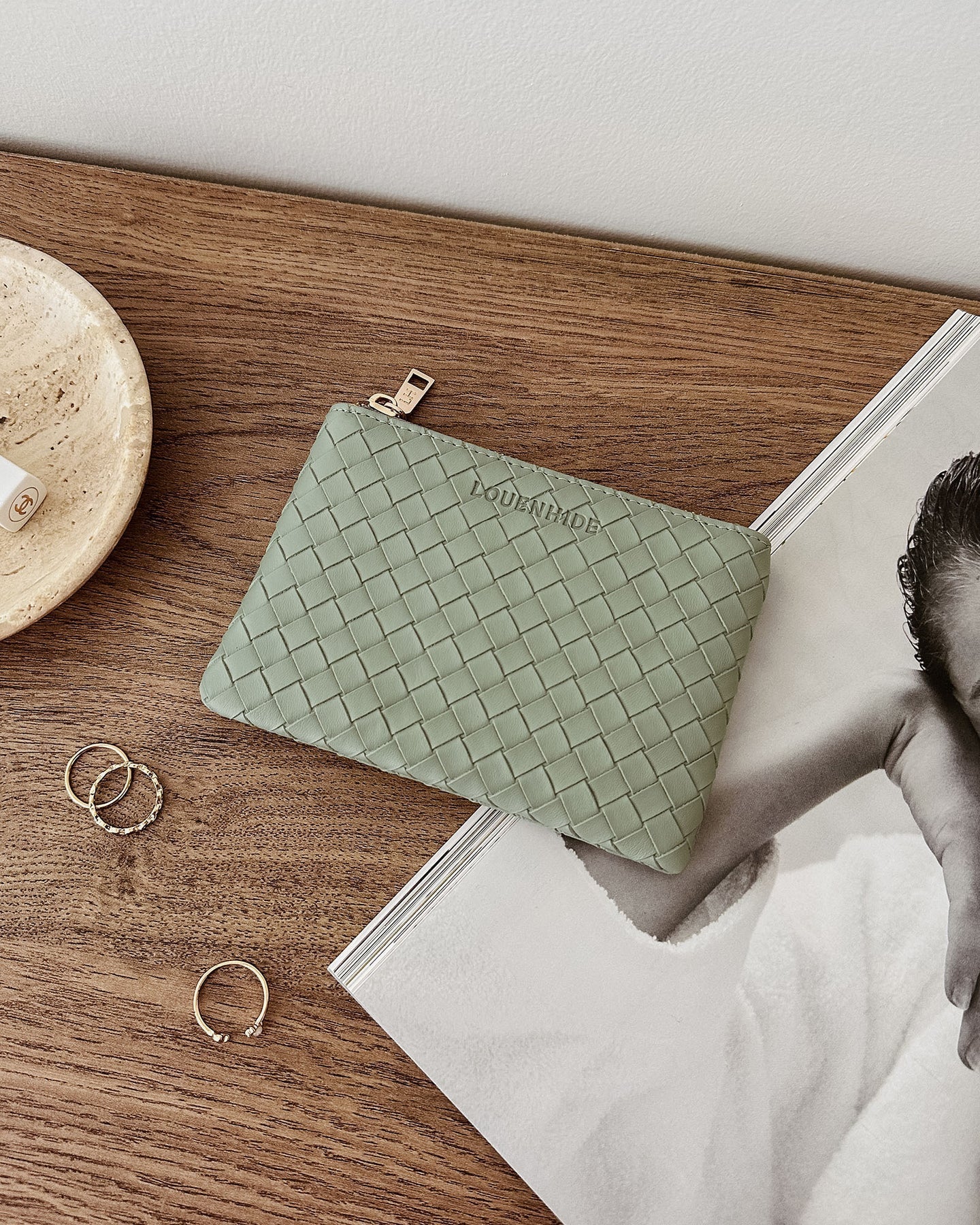 Kuta Purse Woven Sage Green - Pure Apotheca